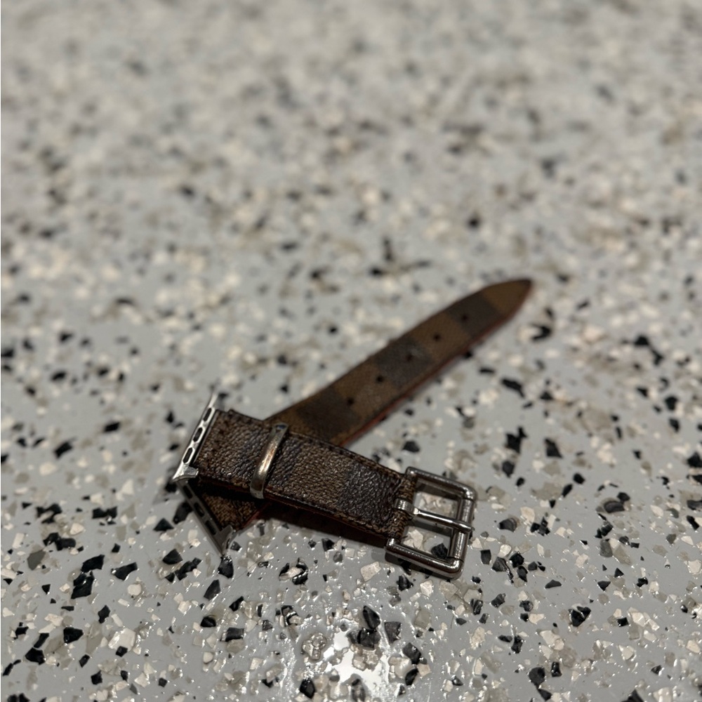 Brown Leather Apple Watch Strap